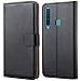 Produktbild Peakally Samsung Galaxy A9 2018 Hülle, Premium Leder Tasche Flip Wallet Case [Standfunktion] [Kartenfächern] PU-Leder Schutzhülle Brieftasche Handyhülle für Samsung Galaxy A9 2018-Schwarz