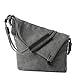 Produktbild Umily Leinwand Rucksack Umhängetasche Messenger Bag Schultertasche Tasche-Grey