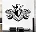 Produktbild haotong11 Abnehmbare Wandtattoo Cowboy Bandit Revolver Pistolen Waffen Schal Vinyl Aufkleber Wohnkultur Kunst Vinyl Wandbild Papier 42 * 60 cm