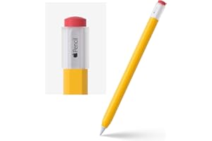 ELETIUO Silicone iPencil Case Compatible with Apple Pencil 2nd / Pro Cover, Protective Holder Grip Sleev, Support Magnetic Charging and Double Tap, Yellow