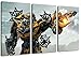 Produktbild Transformers 3-Teilig auf Leinwand, XXL riesige Bilder fertig gerahmt mit Keilrahmen, Kunstdruck auf Wandbild mit Rahmen