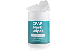 EYERAYO 160 Pack CPAP Mask Wipes Unscented Wet Wipe Lint & Alcohol-Free Cleaner CPAP Cleaning Supplies for Masks Tubes and Devices