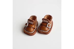 XiDonDon 1/12 BJD Doll Shoes for Ob11,GSC,Body9,YMY Body Dolls Clothes Accessories Toys 1 Pair (Brown)