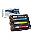 Produktbild LCL kompatibele Tonerkartusche 305X 305A CE410X CE410A CE411A CE412A CE413A (1 Schwarz 1 Cyan 1 Magenta 1 Gelb) Ersatz für HP Laserjet Enterprise 300 Color M351