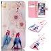 Produktbild Nancen Apple iphone 6 / 6S (4,7 Zoll) Handyhülle, Bunt Nette Romantische Muster Flip Etui Case Cover Lederhülle PU leder Folio Bookstyle Schutzhülle mit Standfunktion, Brieftasche und Karte Tasche [Viel Glück Campanula]