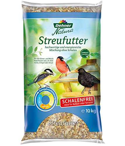 Dehner Natura Wildvogelfutter, schalenfreies Streufutter, 10 kg