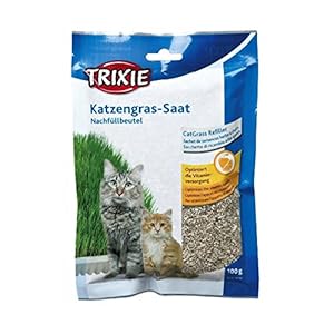 Trixie Bandeja Bio Hierba para Gatos, Aprox.100 g