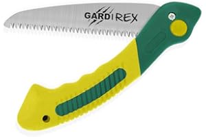 GARDI REX Scie pliante lame dentelée | Scie elagage | Couteau scie | Scie à bois manuelle double lame | Scie pliable | Scie manuelle | Scie a bois