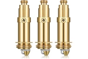 NEIKAFAN Dofu 3 Piezas Perno TapóN LatóN Para Residuos,Perno De TapóN De LatóN Con Resorte Para La MayoríA De Los Lavabos,BañEra,DesagüE,TapóN De Resorte Para Lavabo