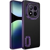 Zore Xiaomi ile uyumlu Redmi Note 14 Pro Plus Kılıf Kamera Korumalı Logo G&ouml;steren Zore Omega Kapak Derin Mor