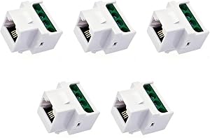 JZK RJ11 Skruvuttag CAT3 telefon tangentstensuttag, RJ11 telefon vägguttag modul tillbehör, 6P4C hona skruvterminal adapterkontakt med 4 skruvar brytbräda