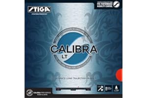 Stiga - Revêtement pour Raquette de Tennis de Table Calibra Lt - Noir 2 mm
