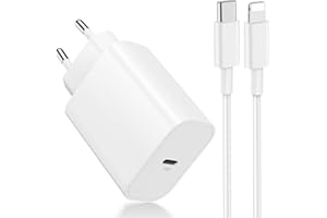 LUOSIKE Ładowarka USB C do iPhone'a 14 i Starszych, Wtyczka USB C 20W i Kabel Lightning 2m, Szybka Ładowarka USB C z Kabel, Adapter USB C z PD, Kompatybilna z iPhone 14/13/12/11/SE/XS/XR/X/8 itp.