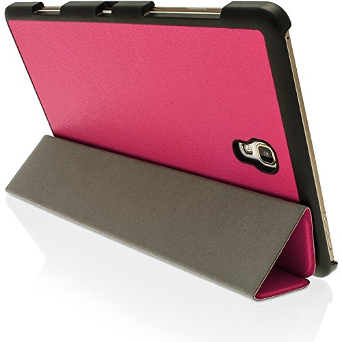 igadgitz Pink PU Ledertasche Hülle Smart Cover für Samsung Galaxy Tab S 8.4″ SM-T700 mit Multi-Winkel Betrachtungs + Auto Sleep/Wake + Displayschutzfolie - 5
