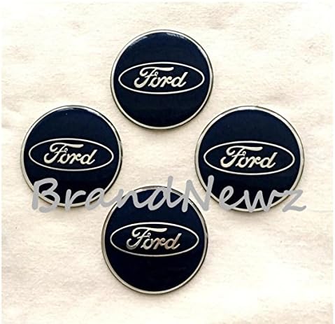 FORD EPOXY GLAZE EMBLEM WHEEL CENTER CAP STICKERS LOGO BADGE WHEEL TRIM 55 MM DOME SET OF 4