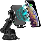 360 GRAD ROTATION: Dieses geniale 2-in-1 Qi Wireless Auto Ladegerät kommt mit einem Kugelgelenk das es ermöglicht die Position Ihres Handys je nach Belieben zu verstellen. So können Sie Ihr Handy nicht nur vertikal sondern auch horizontal aufladen