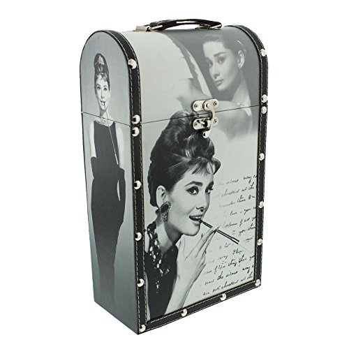 Audrey Hepburn Design Double Wine Box Carrier Gift