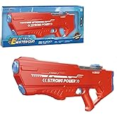 Electric Water Gun: for Adults Kids, Automatic Water Reload & Shooting, Automatic Water Gun with Waterproof Design & 25-32Ft 