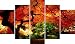 Go Hooked Multiple Frames Designer Printed Wall Décor - 5 Frames / Wall Decor / Home Decor Print RS.813.00
