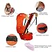 Upinva Ergonomic Baby Carrier Safety 4 in 1 Slings Breathable Mesh Airflow Wrap with Detachable Hipseat Head Support Suitable for Newborns Infants and Toddlers for All Seasons (Orange)