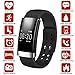 Produktbild Dreamerd Fitness Tracker, Bluetooth Fitness Wristband / Smart Armband / Herzfrequenz Monitor / Schlaf Monitor / Kalorienzähler / Pedometer Sport Activity Tracker für iPhone iOS und Android Phone