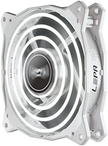 LEPA Chopper Advance 120mm High Performance LED PC Case Fan, White - LPCPA12P-W