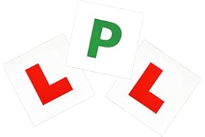 GoFriend 2 Pack Extra Strong Fully Magnetic L Plates Stickers and 1 Pack Fully Magnetic P Plate Learner Sticker for New Drivers, Perfect for Driving Security
