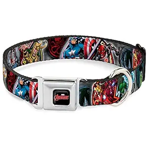 Buckle-Down DC-WAV002-L AVA Marvel Comics Dog Collar