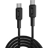 Juo 60W USB Type-C to Type-C Silikon Hızlı Şarj ve Data Kablosu Siyah 2 Metre