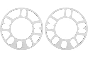 ARAMOX Entretoises de Roue, 2pcs 10mm entretoises de Roue en Alliage d'aluminium Cales universelles adaptées pour Roue de Goujon 4/5