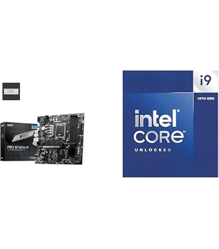 MSI PRO B760-P WiFi DDR4 Mainboard + Intel Core I9-14900KF Bundle