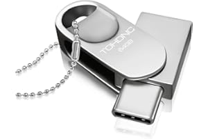 TOHDNC Chiavetta USB C Mini 64 GB, Pen Drive Tipo C Flash Drive USB 64GB 2 in 1 OTG Penna USB 2.0 64giga Metallo Memoria USB Stick Per Smartphone Type C, Auto, Laptops, PC, Tablets (Argento)
