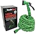 Produktbild Bester flexibler Gartenschlauch flexiSchlauch Rohr Grün 30m - SnakeHose Erweiterung inklusive 7 - Einstellung Sprühpistolendüse und 2 Quick-Fit Steckverbinder mit Ersatz Waschmaschine und Anleitungsblatt . Hochdruckreiniger geeignet