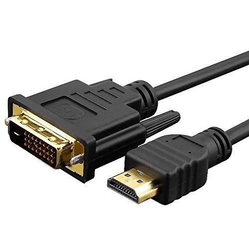 High Speed DVI zu HDMI Adapter Kabel vergoldete Kontakte unterstützt alle Hochauflösenden LCD und LED Bildschirme Verbindungskabel 1 Meter MMOBIEL - 4