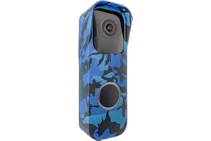 HONECUMI Silicone Cover for Blink Video Doorbell, Weatherproof Protective Case (Print Design) No-Drill Doorbell Skin, Anti-Slip Fit,Full Protection for Blink Doorbell, Easy Installation