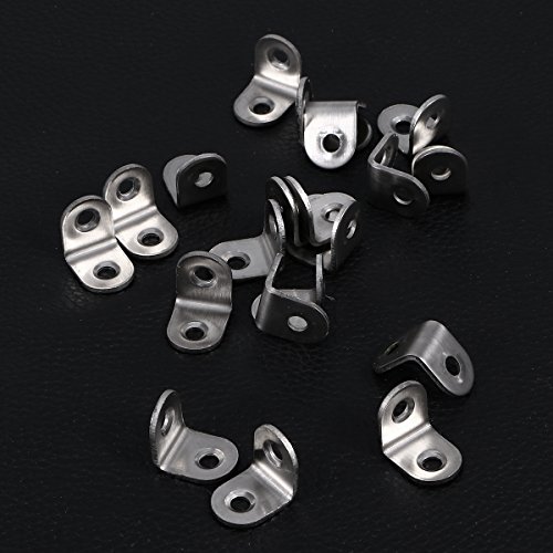 BESTOMZ 20 Stück 90 Grad Winkel Edelstahl Winkelverbinder,20 x 20 x 1,6 mm - 7