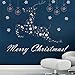 Price comparison product image Wall Sticker,Happy New Year 2019 Merry Christmas Wall Stickers Merry Christmas Elk Snowflake Bell Christmas Wall Sticker