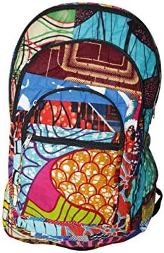 Africa Print Ankara Colorful Backpack, Rucksack, Zipper Bag