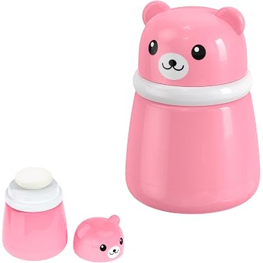 YTOOK Puderdose Mit Puderquaste – Leerer Metallbehälter, Retro Design, Rosa, Mit Weichem Puff, Für Körperpuder & Babypuder