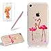 Produktbild Transparent Silikon Hülle für iPhone 8/ 7, Girlyard Weiche TPU Bumper Case mit Flamingo Rosa Muster Entwurf Ultra Dünn Flexible Crystal Clear Backcover Anti-Kratz Anti-Fingerabdruck Schutzhülle für iPhone 7/ iPhone 8 (4,7 Zoll)