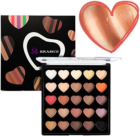 Shimmers and Matte Nudes Eyeshadow Palette, KRABICE 25 Color Eye Shadow Makeup Kit Set Pigment Cosmetic Natural Flawless Make Up Professional Pallet for Eye Makeup - #1