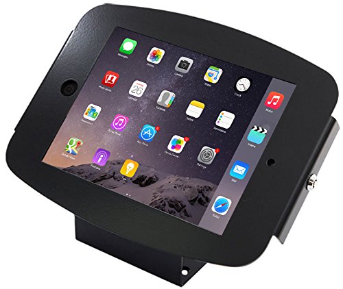 Preisvergleich Produktbild Maclocks 101B224SENB Space Enclosure Kiosk Befestigungskit inkl. Diebstahlschutzgehäuse, Schloss-Set, Wandmontagehalterung, Tischmontage für Webtablet / Apple iPad 3 / 2 / Air / 4 mit Retina display Aluminium-schwarz
