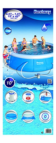 Bestway 57127 Fast Set Pool Set mit Filterpumpe + Zubehör 457x107cm - 8