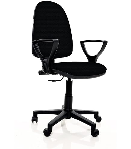 Poltrana Ufficio DATTILO 3624 In Finta Pelle Grigia – Con Ruote Parquet, Braccioli, Altezza Regolabile, Portata 120 Kg, Già Montata
