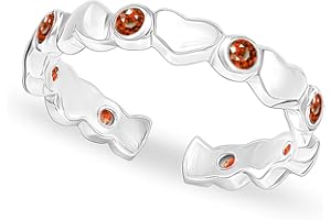 LeCalla 925 Sterling Silver Toe Ring for Women | Antique Simple Open Adjustable Toe-Ring | Minimalist Toe Rings for Gifting