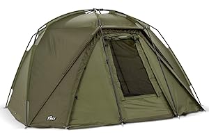 Lucx Adler Bivvy - Tenda da pesca con skin invernale, per 1 – 2 uomini, compatta, impermeabile, con montaggio rapido, telone estraibile e colonna d'acqua di 10.000 mm