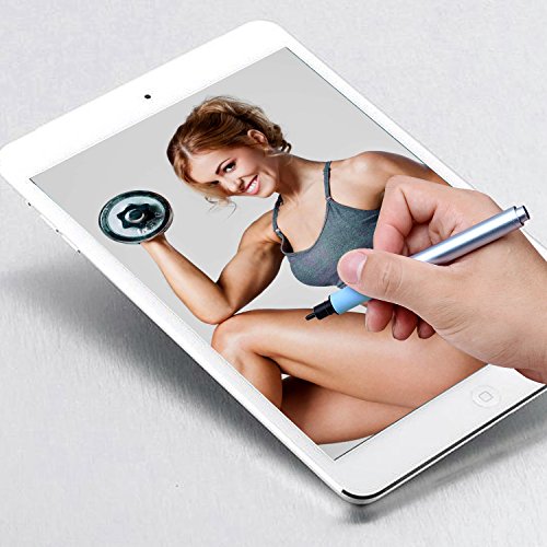 Mixoo Präzision Eingabestift Aktiver Stylus Touchstift mit 1.9mm Feinspitze für Touch-Screen Apple iPhone, iPad, iPad Mini, Samsung Galaxy und alle Tablets Smartphones (blau) - 4