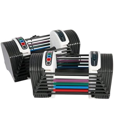 Power Block Sport 24 Verstelbare Dumbbells – Van 1,5 Tot 11 Kg Per Hand, In 8 Stappen, Vervangt 8 Paar Halters, Compact En Uitgebalanceerd