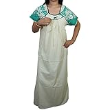 Indiatrendzs Women Cotton Printed Nighty Summer Nightwear Maxi Dress 44"