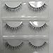 VALUE MAKERS 3 Pairs Black False Eyelash-Soft Long Make Up Lash Extension Eyelash-Curly False Eyelashes-Natural Eye Lashes Extension-False Eyelashes Kit-False Eye Lashes-Beauty Long Eyelashes-Eyelash Extensions-Beauty Cosmetics Makeup Tools Kit (Black)
